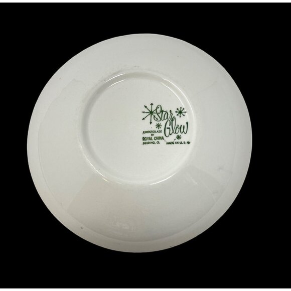 Atomic Royal China Star Glow MCM Serving Bowl Starburst Design 8 8/7 in READ - Picture 5 of 5